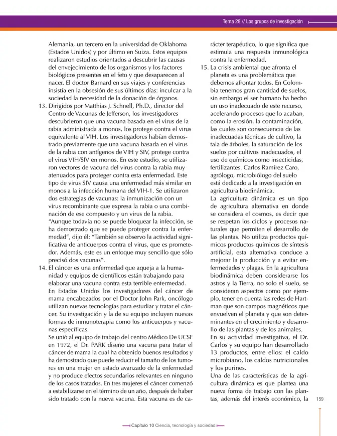 Página 159 de Ciencias Naturales 8° · Secundaria Activa