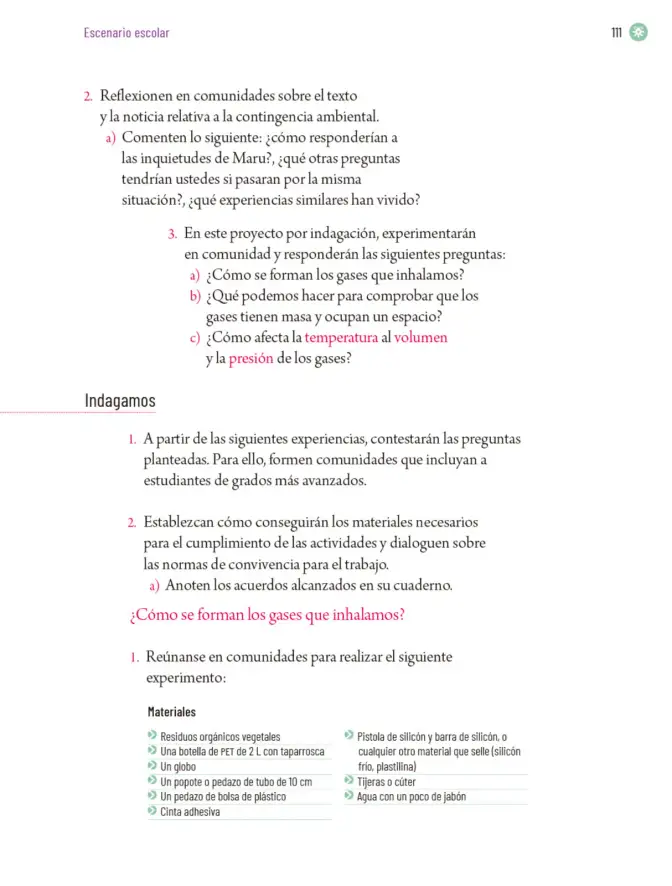 Página 114 de Proyectos Escolares. Libro de Educación Primaria Grado 5° Ciclo Escolar 2025 - 2026