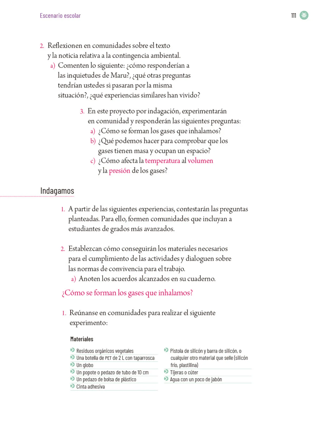 Miniatura página 114 de Proyectos Escolares.   Libro de Educación Primaria Grado 5°  Ciclo Escolar 2025 - 2026