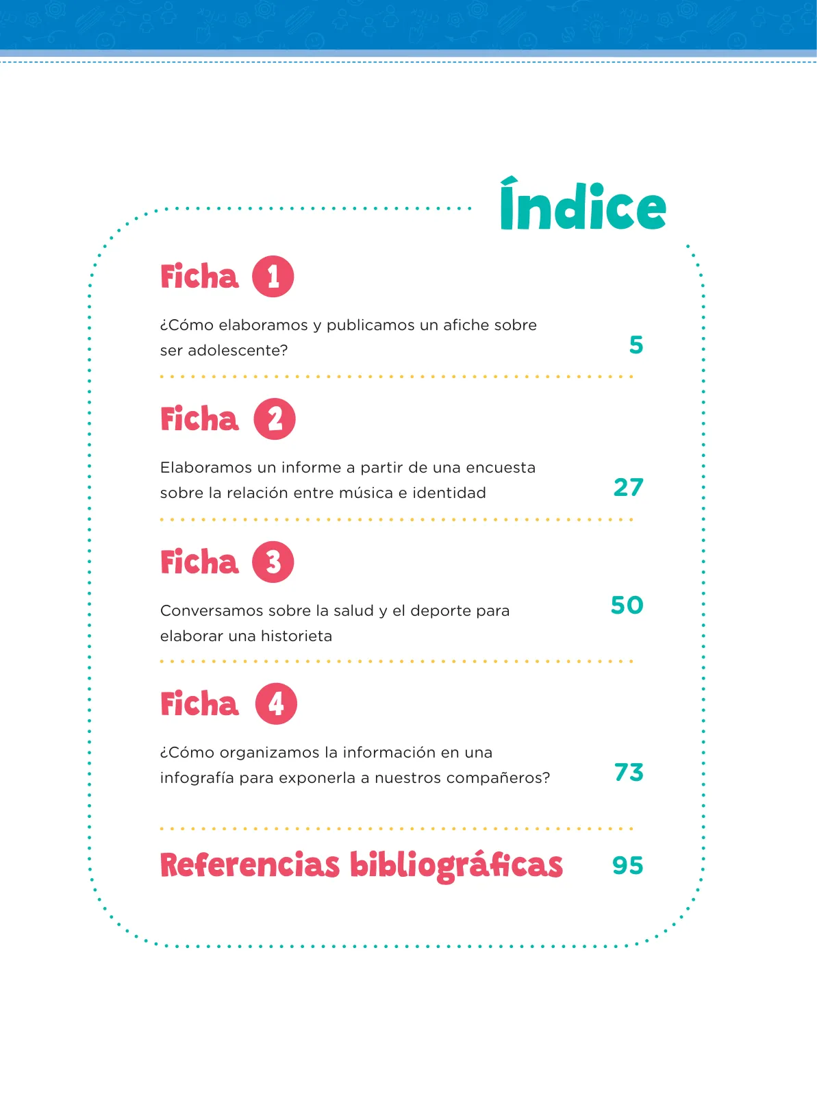 Miniatura página 6 de Fichas de aprendizaje de Comunicación 4 · 2024