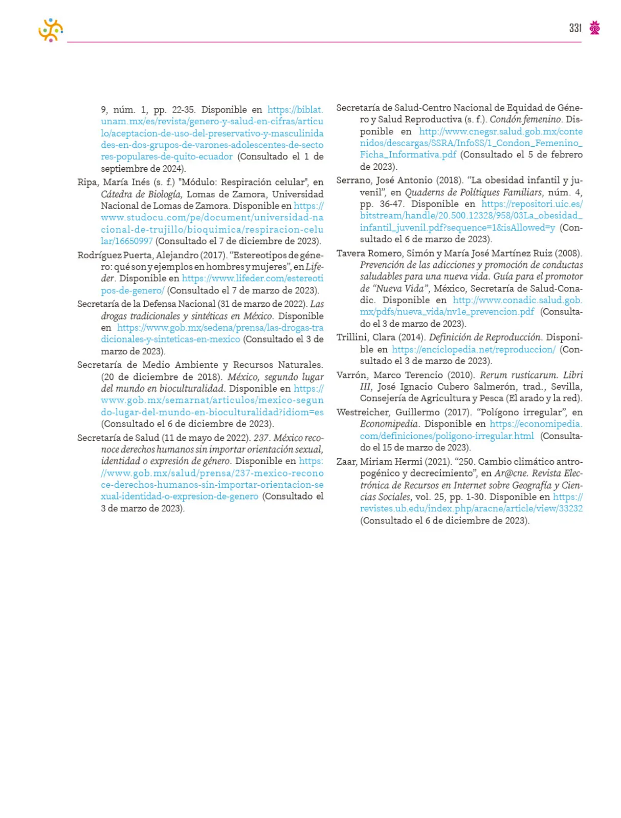 Página 332 de Colección Ximhai. Saberes y pensamiento científico. Libro de Educación Secundaria Grado 1° Ciclo Escolar 2025 - 2026