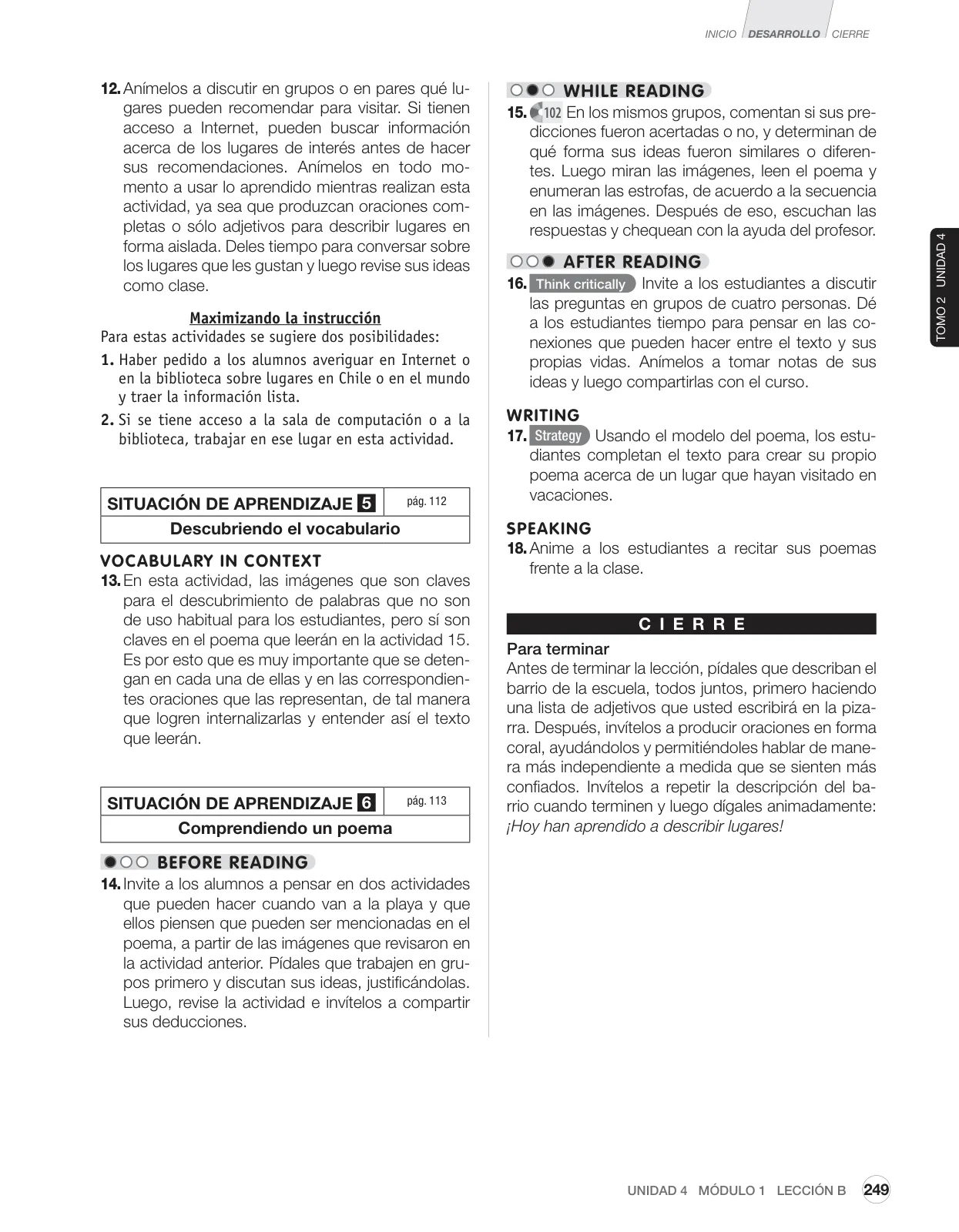 Miniatura página 145 de Inglés – Sexto Básico | Student’s Book MINEDUC – Descargar PDF · 2024