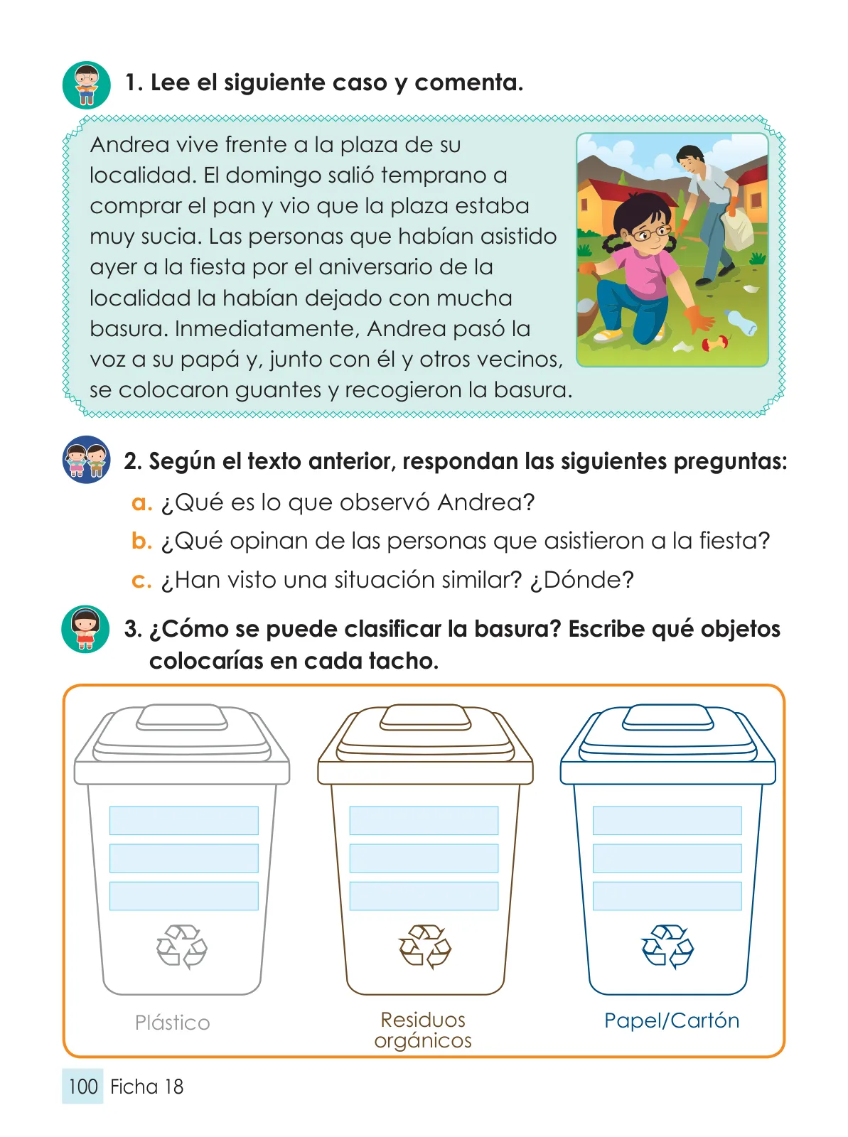 Página 15 de Cuaderno de fichas Personal Social 1. Primer grado de secundaria · 2016