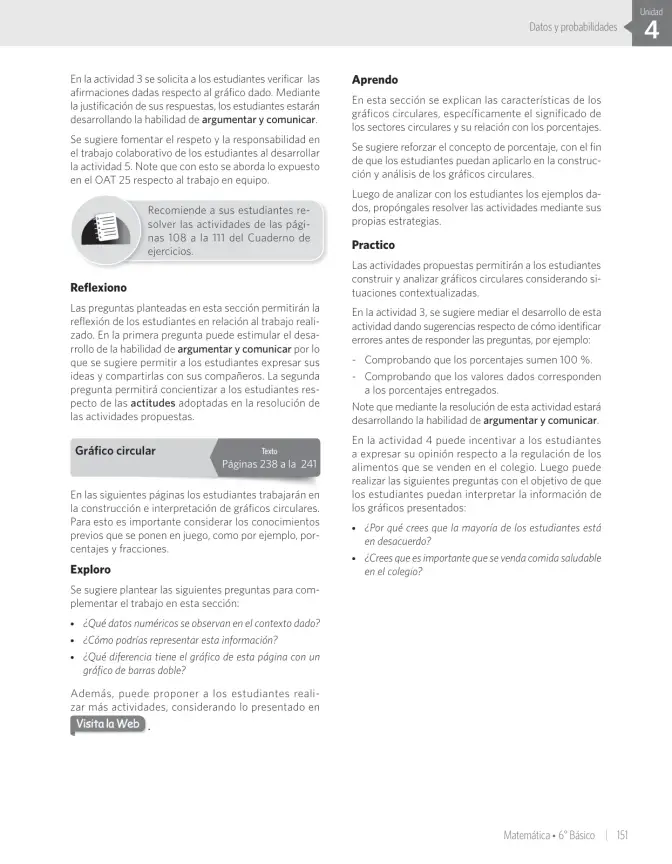 Página 157 de Matemática – Sexto Básico | Texto del Estudiante MINEDUC – Descargar PDF · 2024
