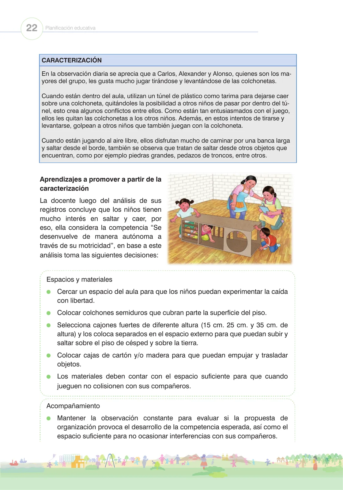 Página 24 de La planificación del proceso de enseñanza aprendizaje y la evaluación formativa en Ciclo I : guía cartilla de orientación planificación educativa · 2024