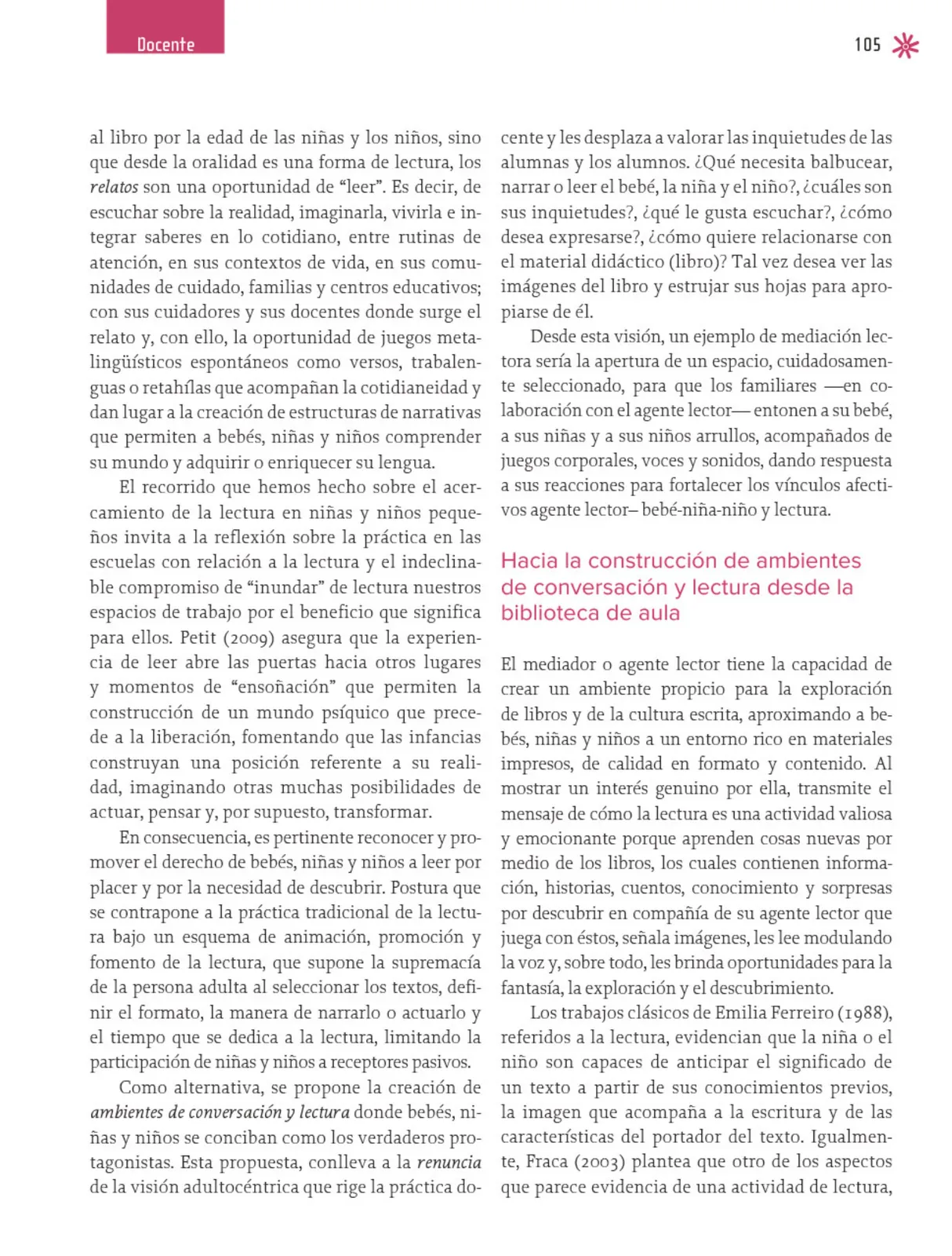 Miniatura página 106 de Un libro sin recetas para la maestra y el maestro. Fase 2  Libro de Educación Preescolar Grado 1°, 2°, 3°  Ciclo Escolar 2025 - 2026