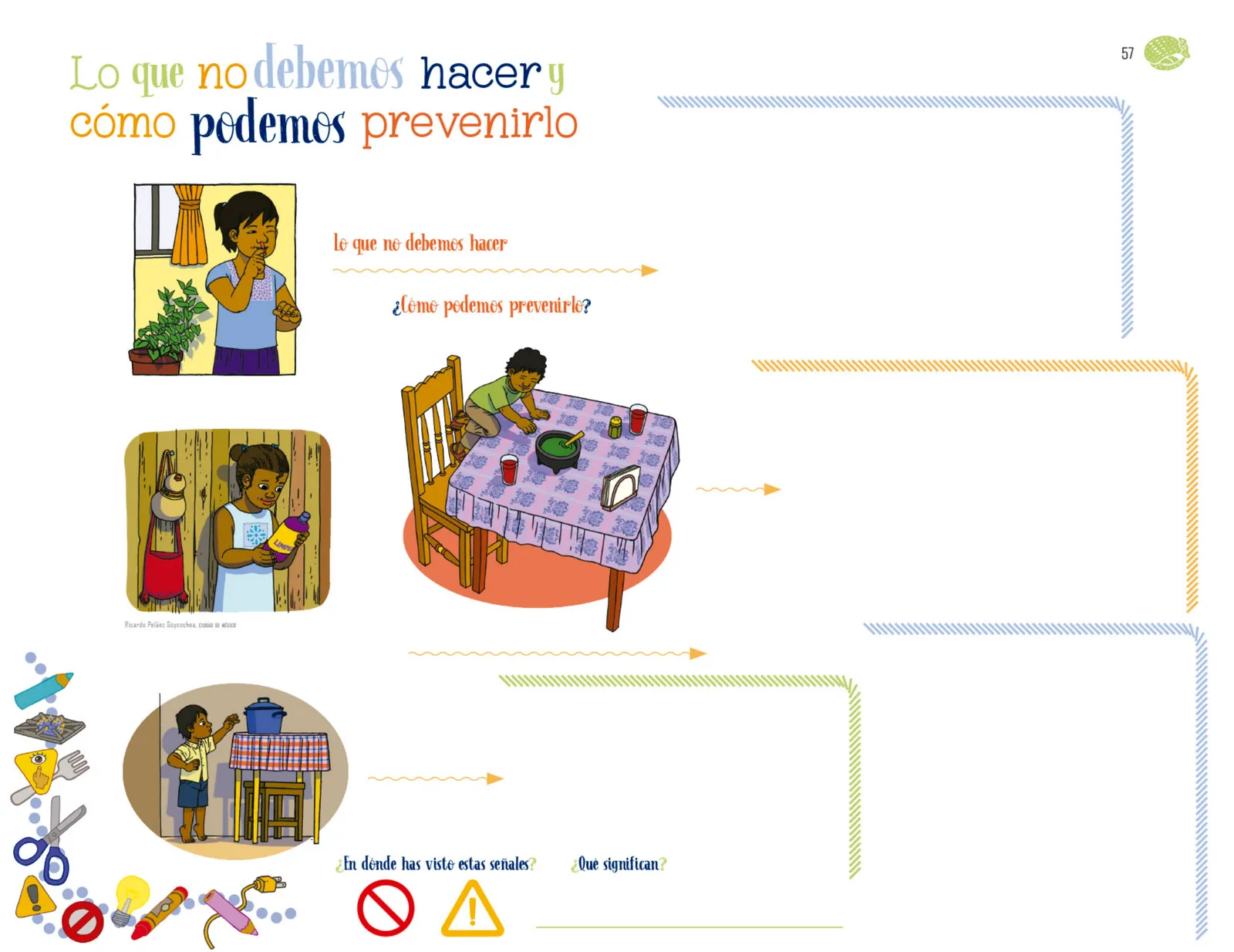 Miniatura página 58 de Explorar e imaginar con mi libro de Preescolar.   Libro de Educación Preescolar Grado 1°  Ciclo Escolar 2025 - 2026