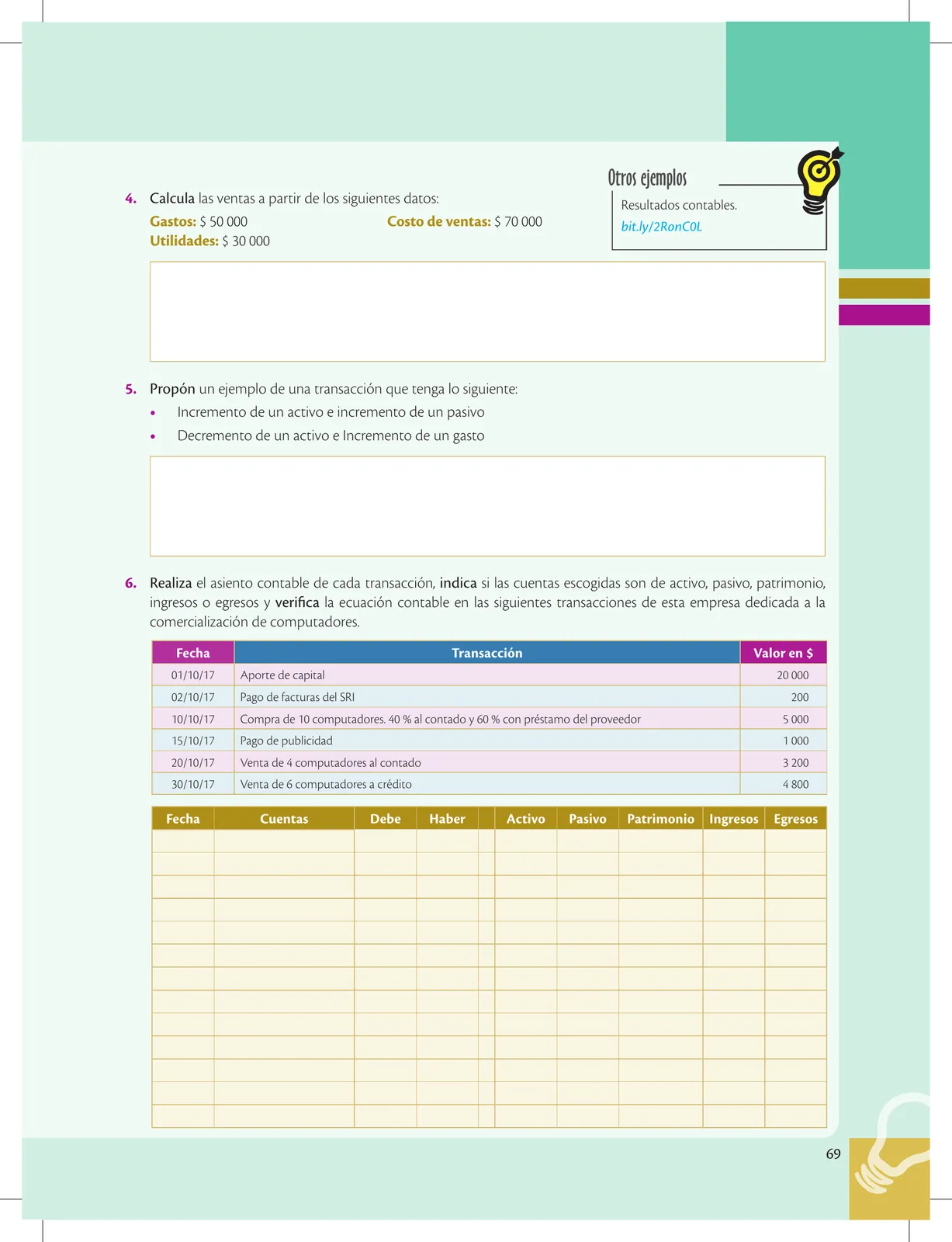 Página 69 de Emprendimiento Y Gestion · 1ro BGU · 2019