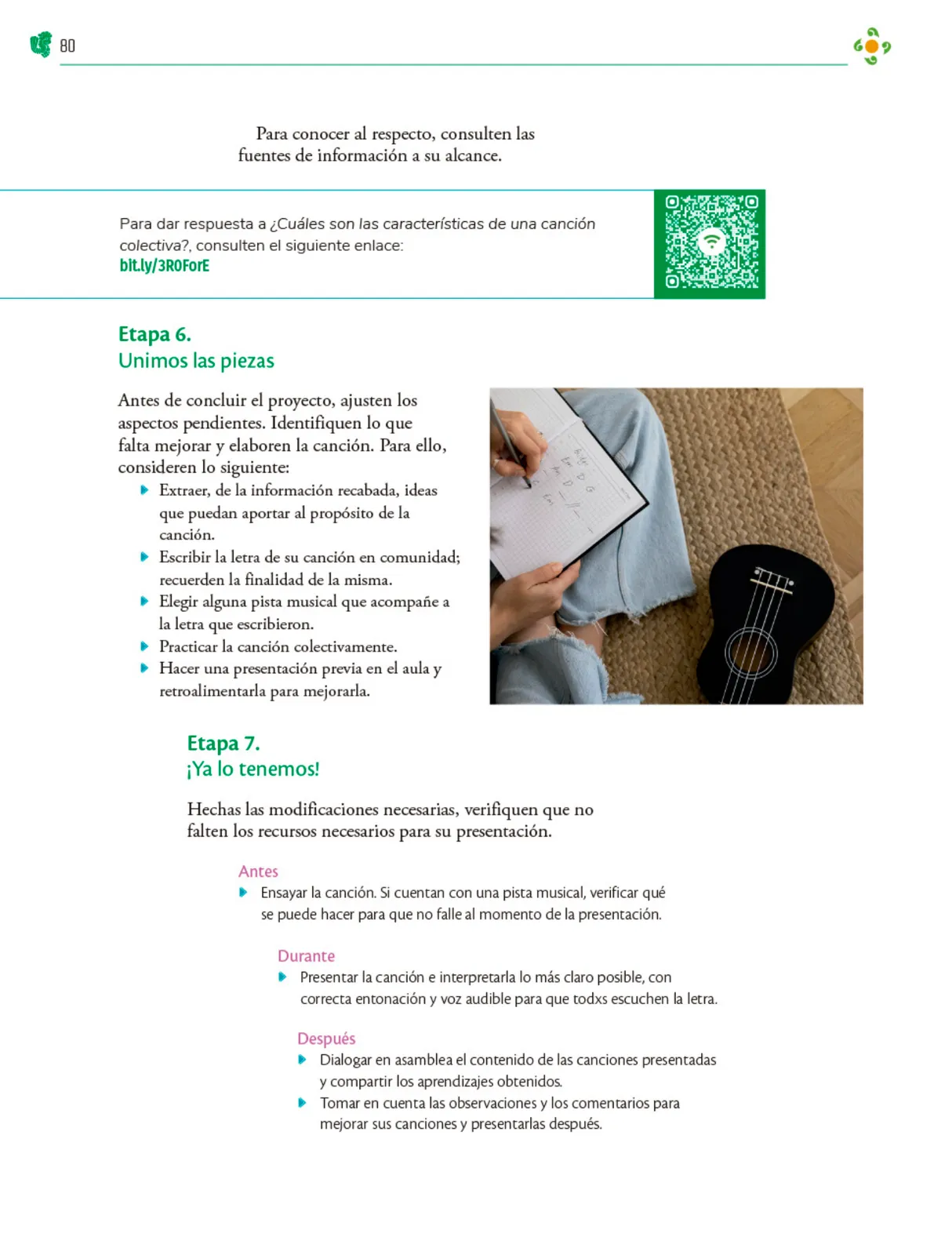 Miniatura página 81 de Colección Ximhai. Nuestro libro de Proyectos.  Tomo III.  Libro de Educación Telesecundaria Grado 1°  Ciclo Escolar 2025 - 2026