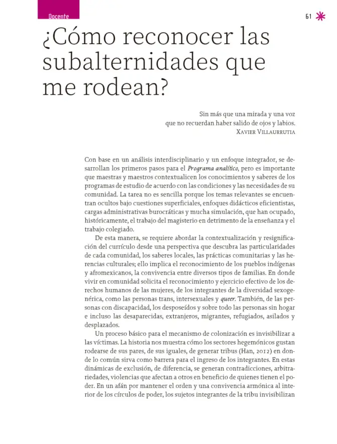 Página 62 de Un libro sin recetas para la maestra y el maestro. Fase 6. Libro de Educación Telesecundaria Grado 1°, 2°, 3° Ciclo Escolar 2025 - 2026