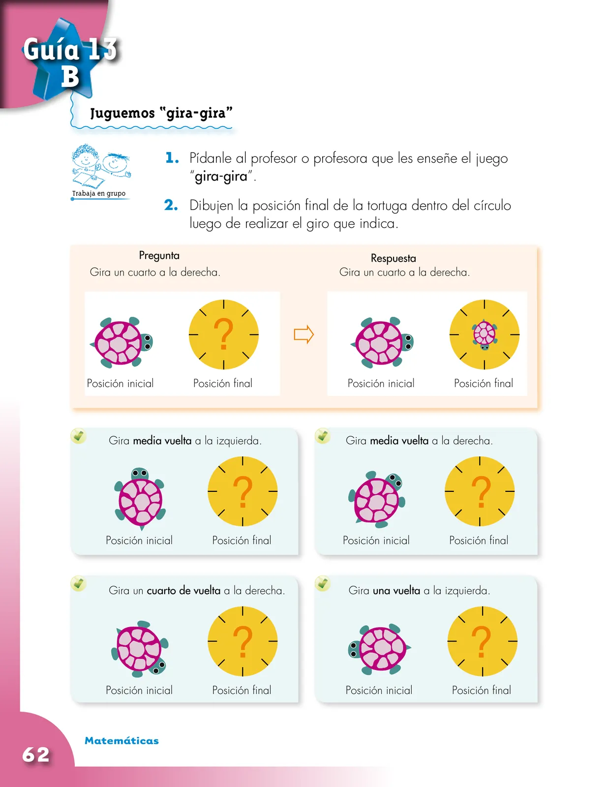 Página 62 de Matematica 2° · Cartilla 02