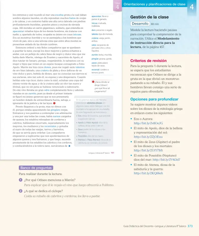 Página 145 de Lengua y Literatura – Octavo Básico | Texto del Estudiante MINEDUC – Descargar PDF · 2024