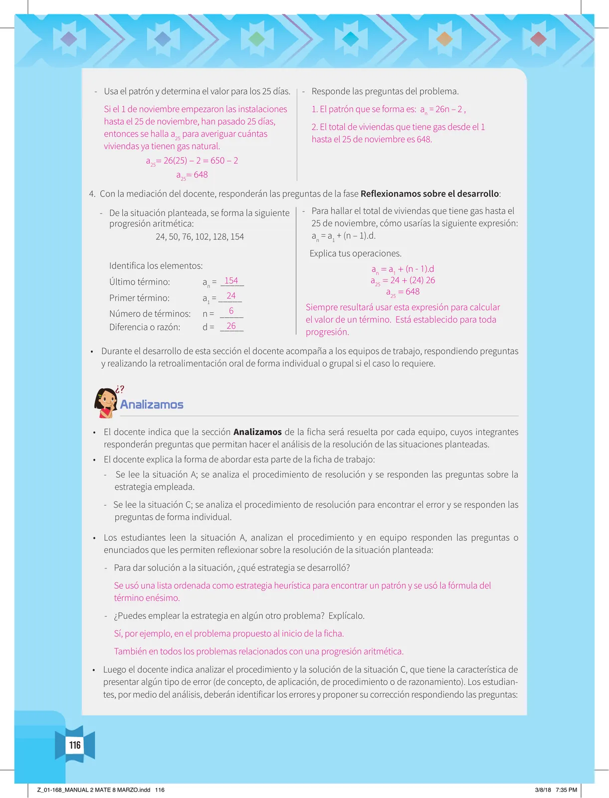 Página 118 de Resolvamos problemas 2 : manual para el docente 2018 · 2018