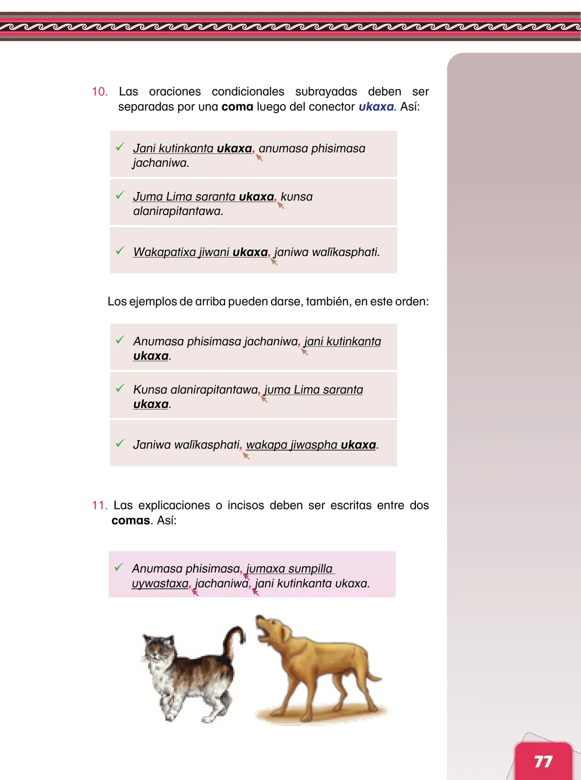 Miniatura página 79 de Aymara arutha chiqapa qillqañataki panka = Manual de escritura Aimara · 2021