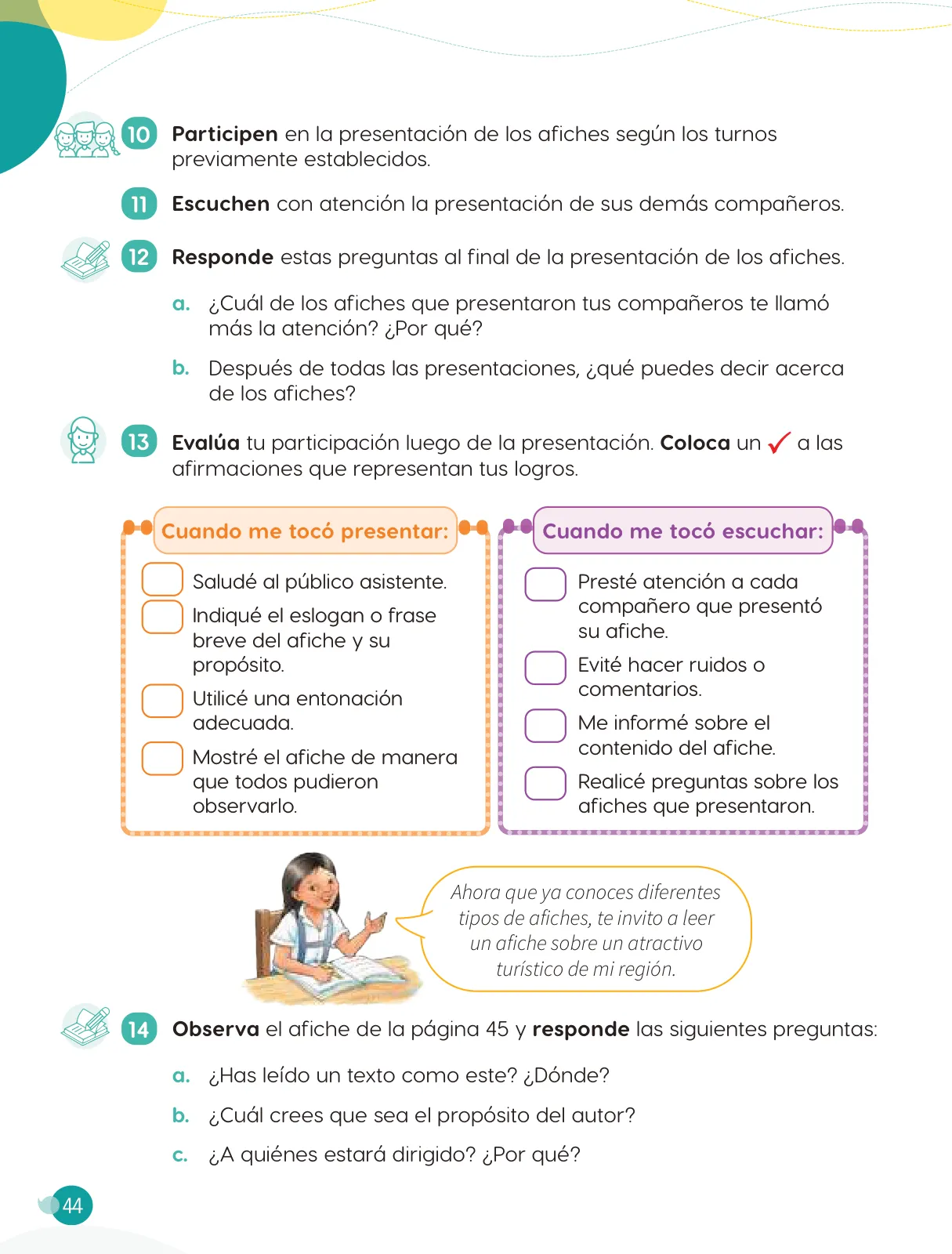 Miniatura página 46 de Cuadernillo de Comunicación 4. Cuarto grado de Primaria · 2024