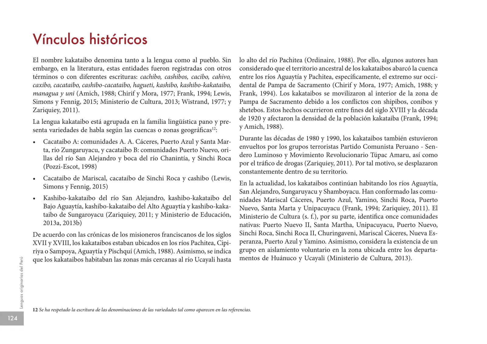 Miniatura página 126 de Lenguas originarias del Perú · 2018