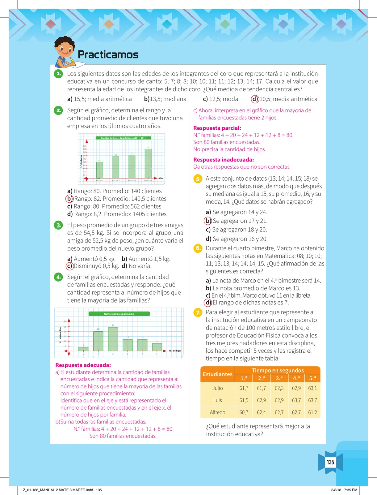 Miniatura página 137 de Resolvamos problemas 2 : manual para el docente 2018 · 2018