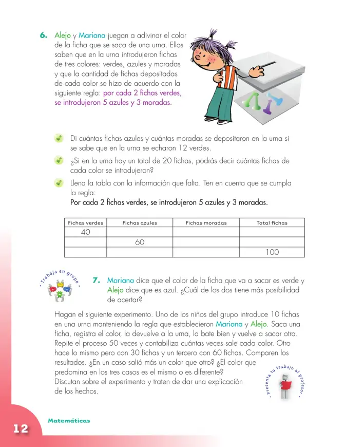 Página 12 de Matematica 5° · Cartilla 01