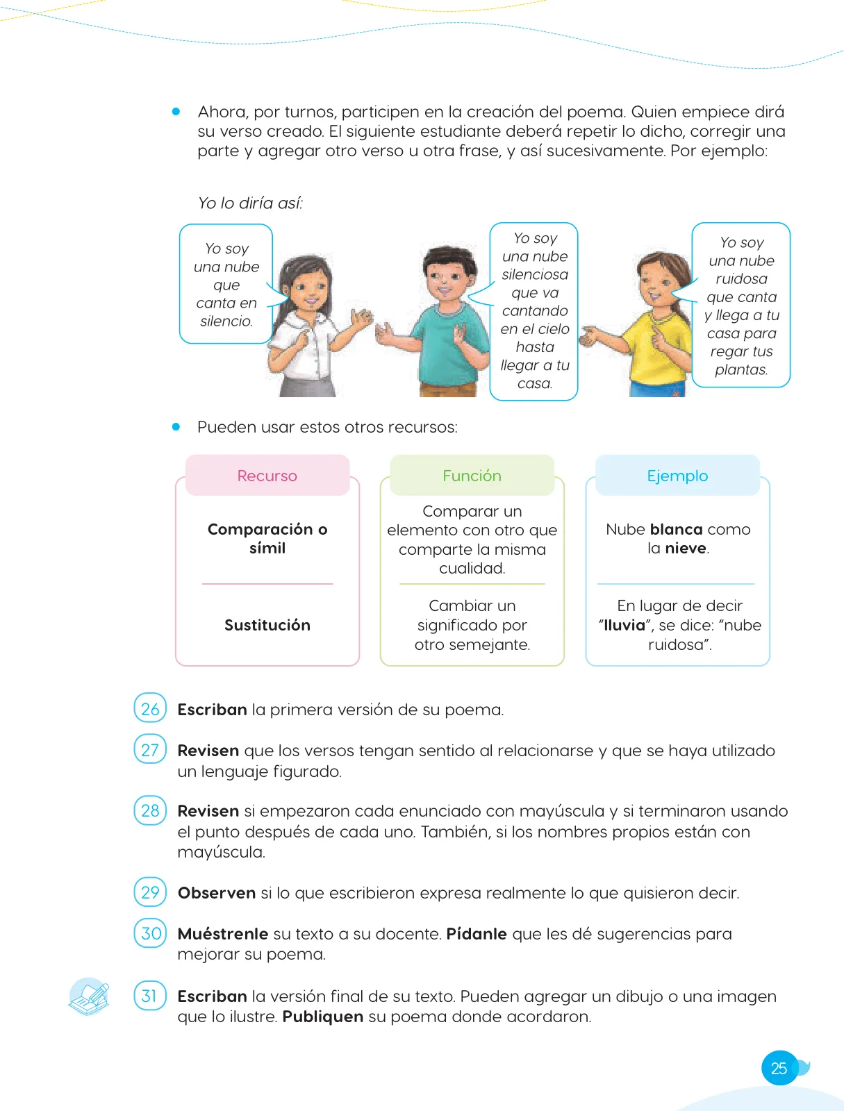 Miniatura página 27 de Cuadernillo de Comunicación 5. Quinto grado de Primaria · 2024
