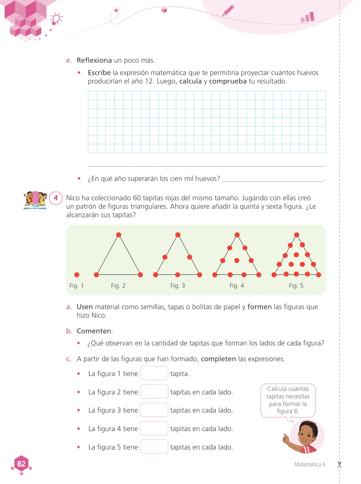 Miniatura página 84 de Matemática 6 : cuaderno de trabajo para sexto grado de Educación Primaria 2019 · 2019