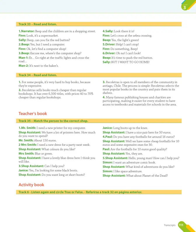 Página 113 de Inglés – Quinto Básico | Texto del Estudiante MINEDUC – Descargar PDF · 2024