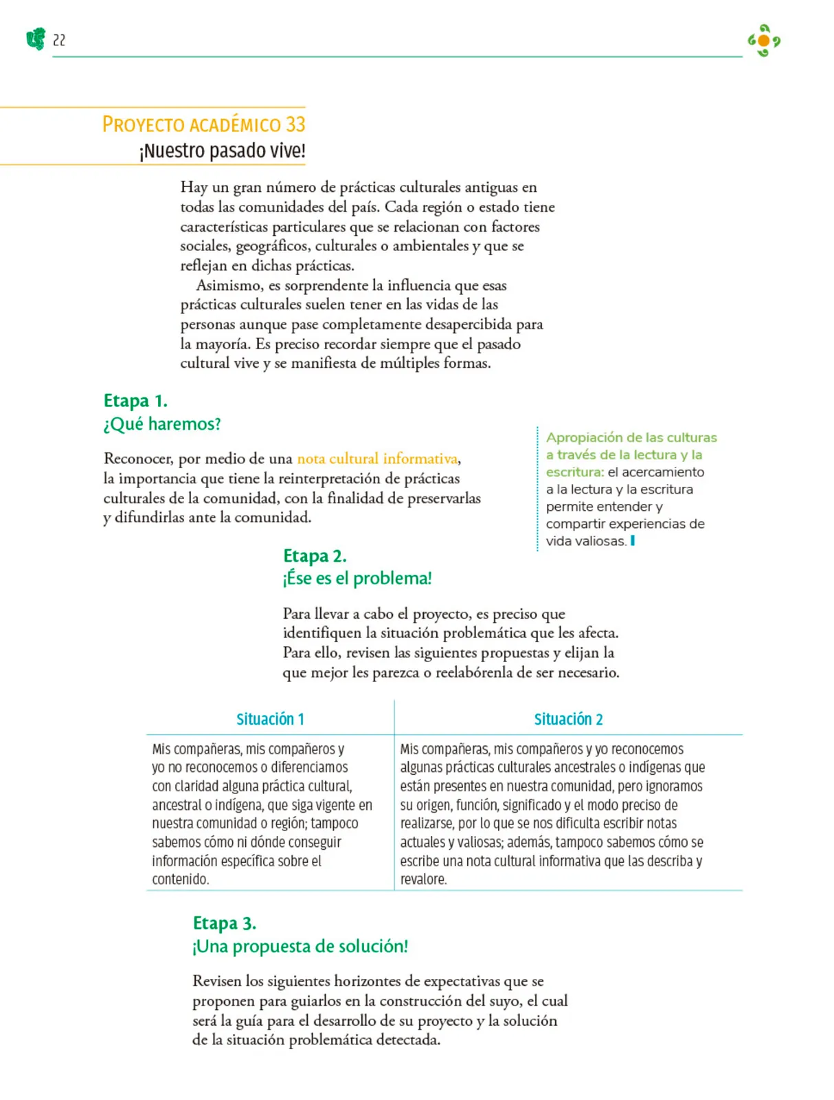 Miniatura página 23 de Colección Sk´asolil. Nuestro libro de Proyectos.  Tomo III.  Libro de Educación Telesecundaria Grado 2°  Ciclo Escolar 2025 - 2026