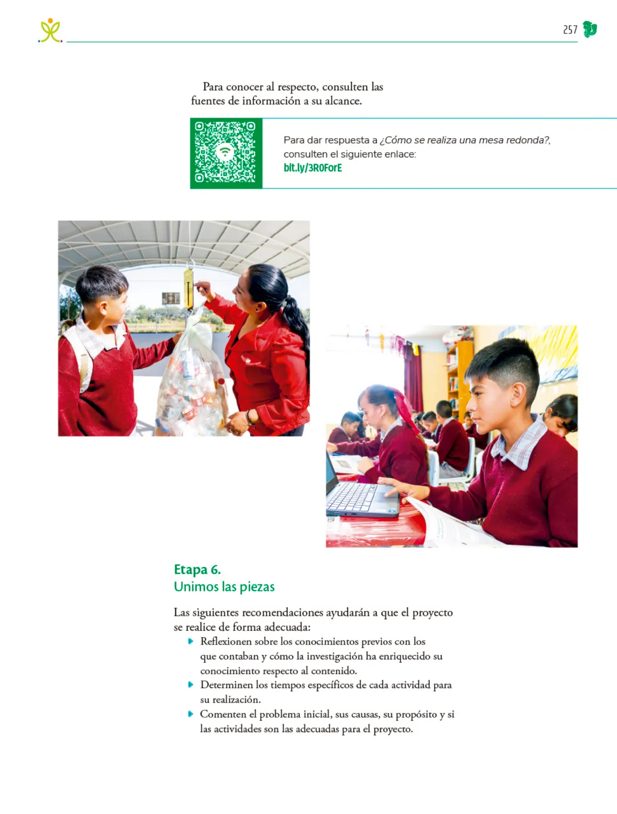 Miniatura página 258 de Colección Ximhai. Nuestro libro de Proyectos. Tomo I.   Libro de Educación Telesecundaria Grado 1°  Ciclo Escolar 2025 - 2026