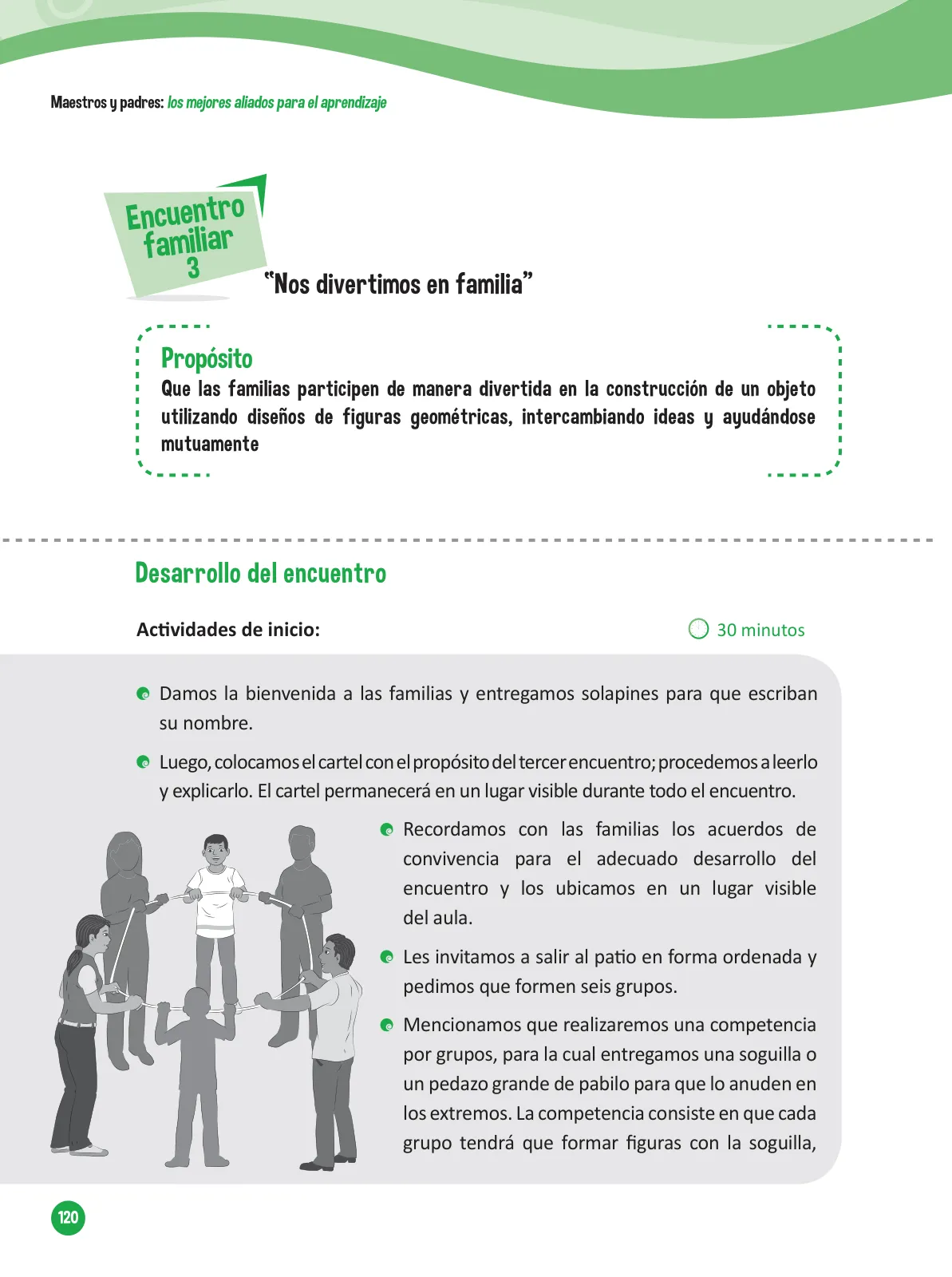 Página 122 de Guía para el trabajo docente con las familias del ciclo V de Primaria · 2016