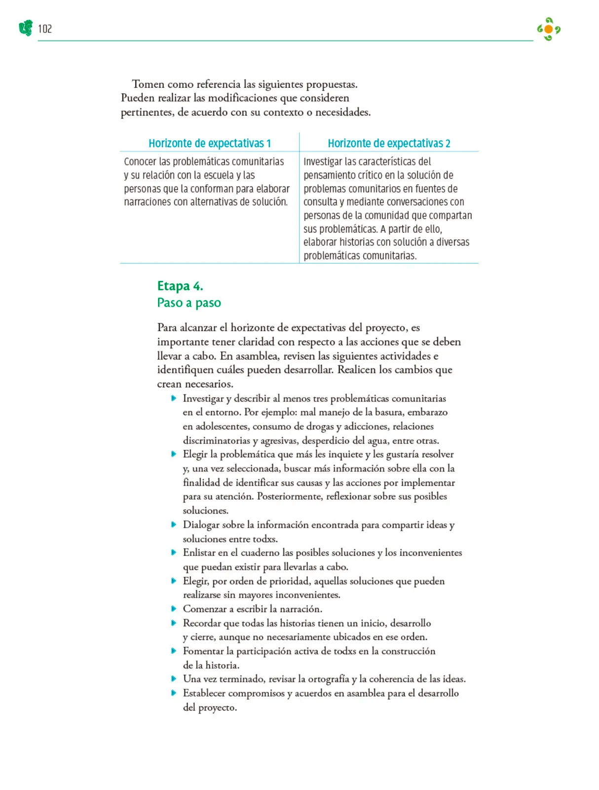 Página 103 de Colección Ximhai. Nuestro libro de Proyectos. Tomo I.   Libro de Educación Telesecundaria Grado 1°  Ciclo Escolar 2025 - 2026