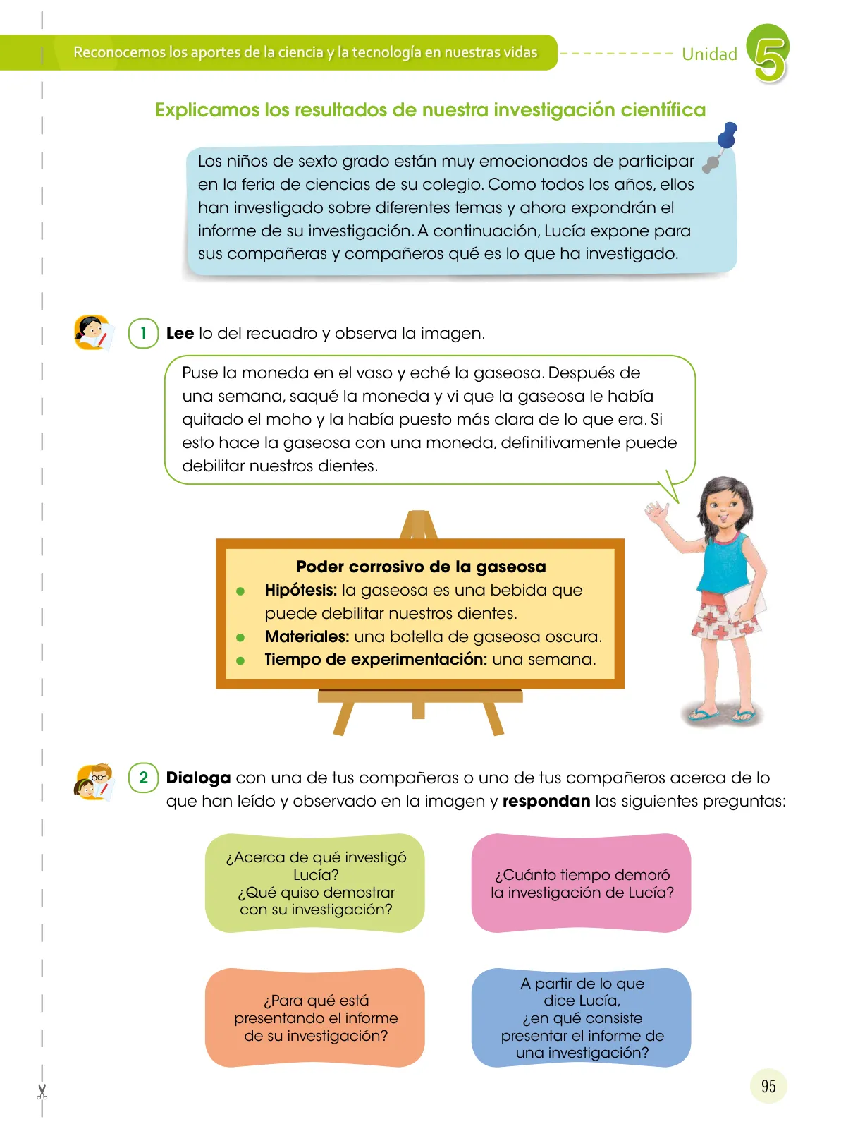 Miniatura página 96 de Comunicación 6 : cuaderno de trabajo para sexto grado de Educación Primaria 2019 · 2019