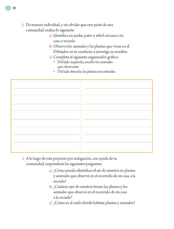 Página 121 de Proyectos Comunitarios. Libro de Educación Primaria Grado 5° Ciclo Escolar 2025 - 2026