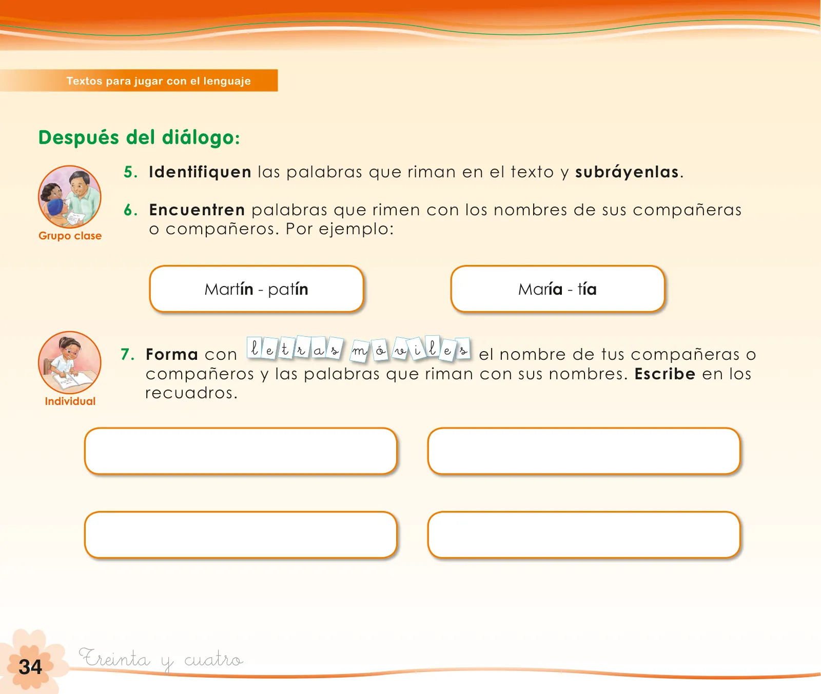 Miniatura página 36 de Comunicación 1 : cuaderno de trabajo para primer grado de Educación Primaria 2019 · 2019