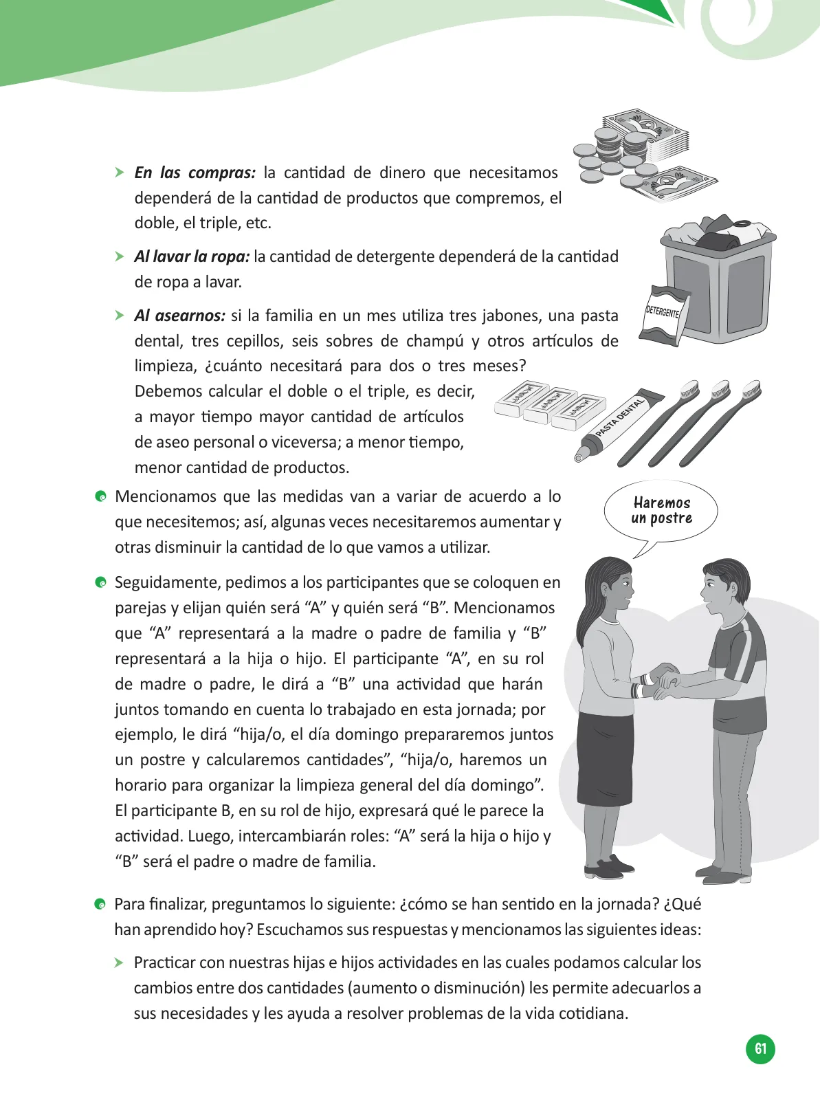 Página 63 de Guía para el trabajo docente con las familias del ciclo V de Primaria · 2016