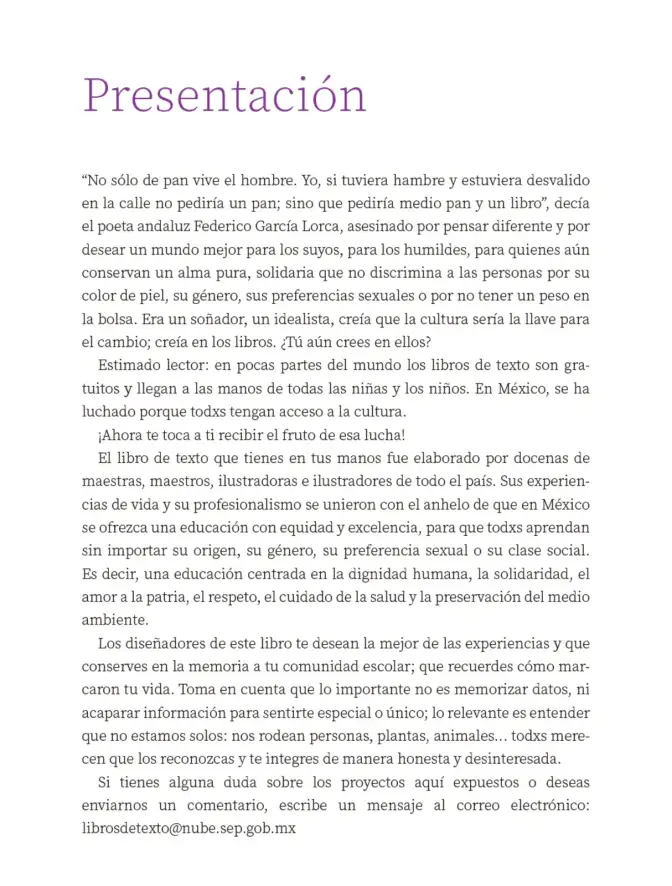 Página 4 de Proyectos Escolares. Libro de Educación Primaria Grado 6° Ciclo Escolar 2025 - 2026