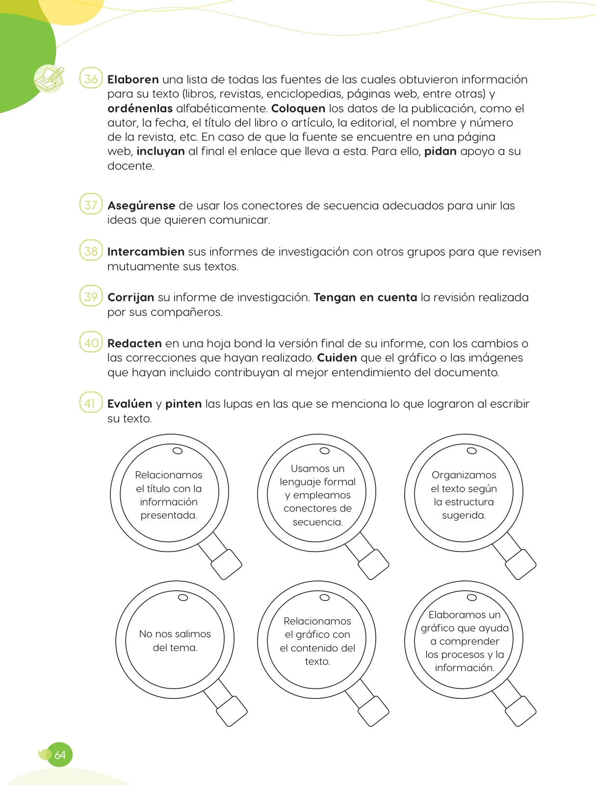Página 66 de Cuadernillo de Comunicación 6, sexto grado de Primaria · 2023