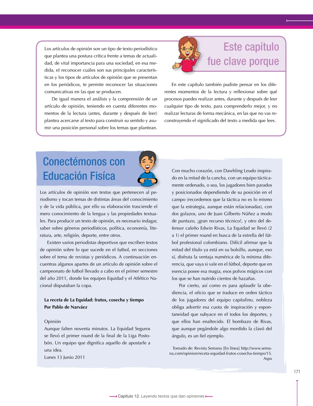 Página 171 de Lenguaje 7° · Secundaria Activa