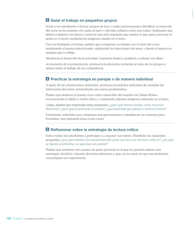 Página 110 de Lengua y Literatura – Octavo Básico | Texto del Estudiante MINEDUC – Descargar PDF · 2024