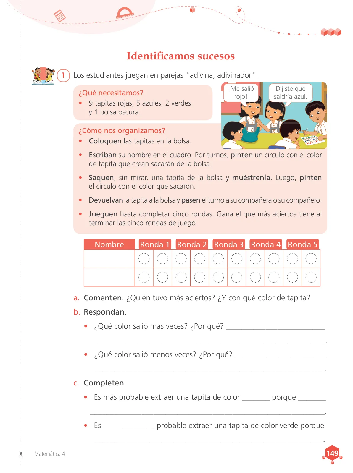 Miniatura página 151 de Matemática 4 : cuaderno de trabajo para cuarto grado de Educación Primaria 2019 · 2019