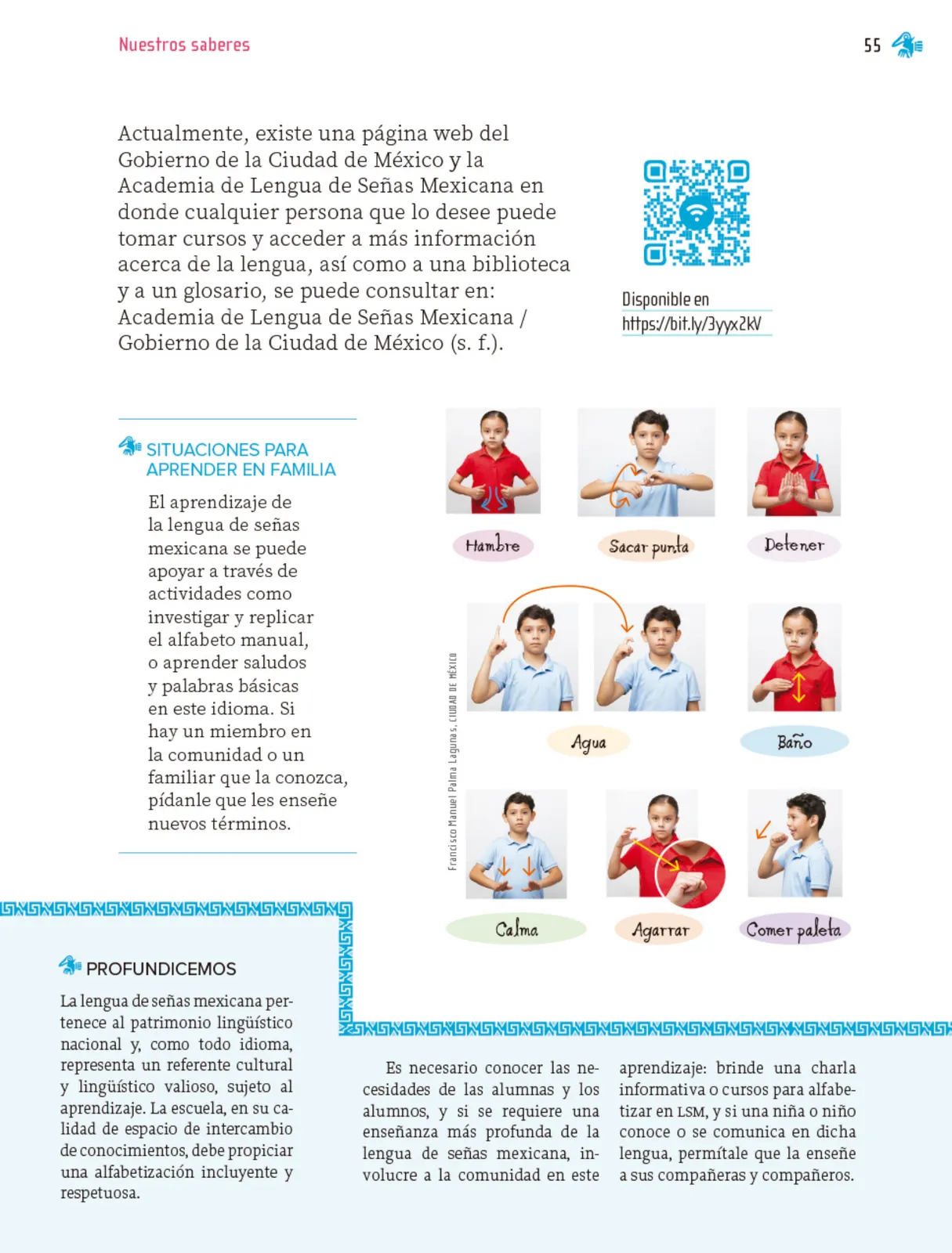 Miniatura página 56 de Nuestros saberes: Libro para alumnos, maestros y familia.   Libro de Educación Primaria Grado 1°  Ciclo Escolar 2025 - 2026