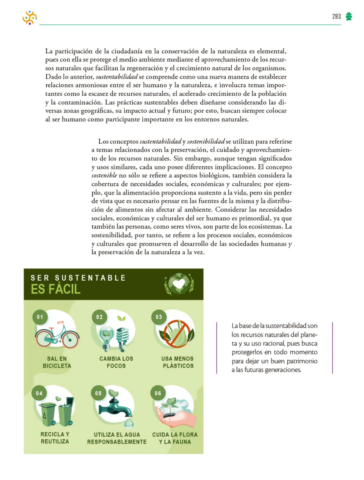 Miniatura página 284 de Colección Ximhai. Saberes y pensamiento científico.   Libro de Educación Telesecundaria Grado 1°  Ciclo Escolar 2025 - 2026
