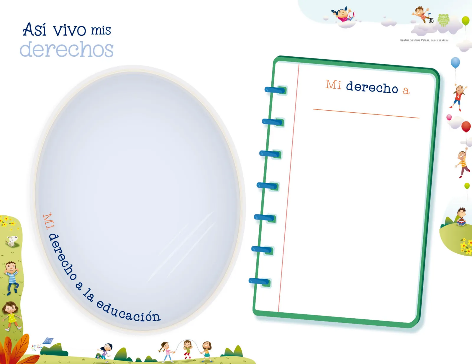 Página 36 de Explorar e imaginar con mi libro de Preescolar.   Libro de Educación Preescolar Grado 2°  Ciclo Escolar 2025 - 2026