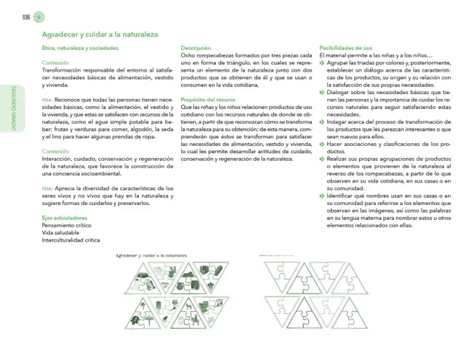 Página 107 de Posibilidades de trabajo para la acción transformadora y el codiseño. Ficheros. Fase 2 Libro de Educación Preescolar Grado 1°, 2°, 3° Ciclo Escolar 2025 - 2026