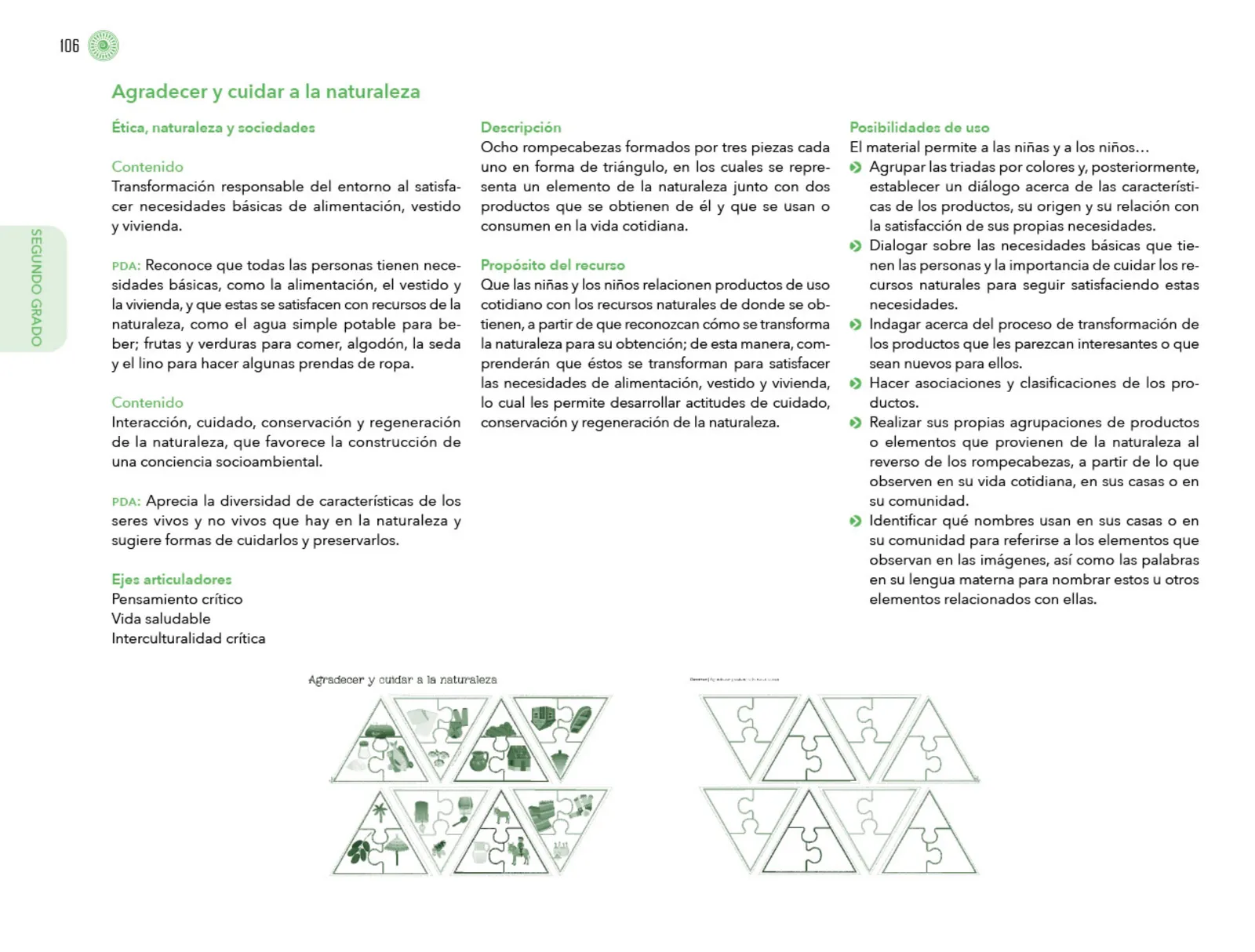 Miniatura página 107 de Posibilidades de trabajo para la acción transformadora y el codiseño. Ficheros. Fase 2  Libro de Educación Preescolar Grado 1°, 2°, 3°  Ciclo Escolar 2025 - 2026