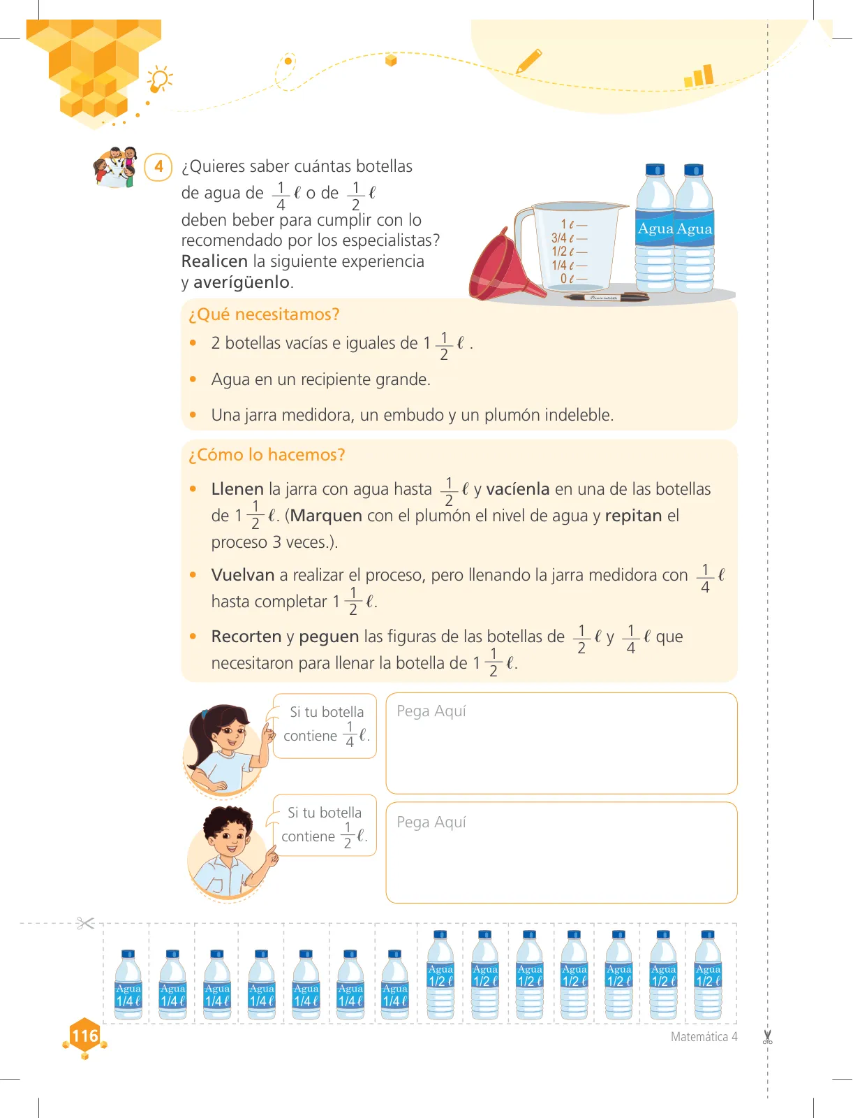 Miniatura página 116 de Matemática 4 : cuaderno de trabajo para cuarto grado de Educación Primaria 2018 · 2018