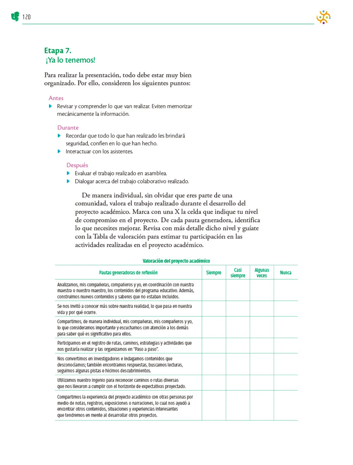 Página 121 de Colección Ximhai. Nuestro libro de Proyectos. Tomo I. Libro de Educación Telesecundaria Grado 1° Ciclo Escolar 2025 - 2026
