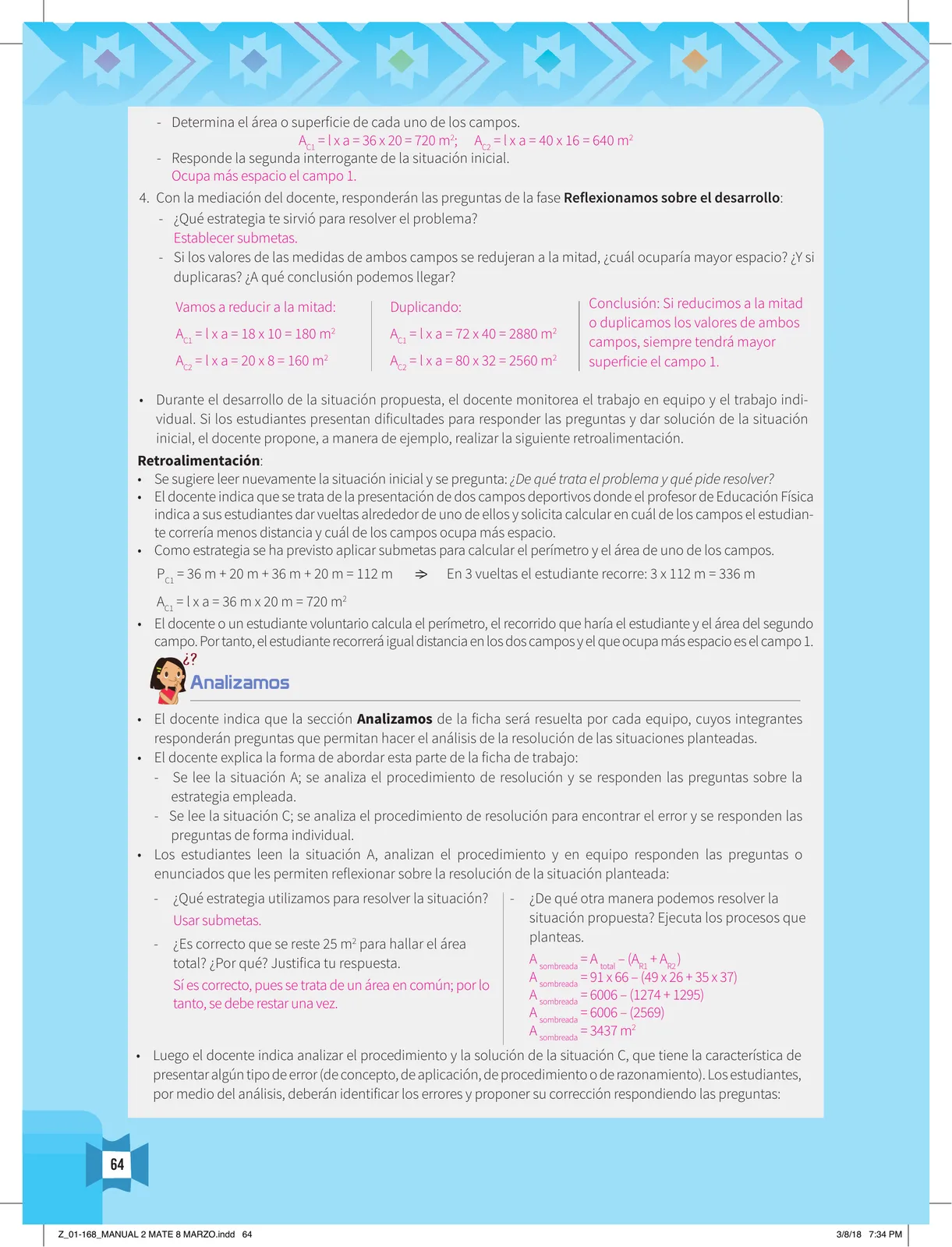 Página 66 de Resolvamos problemas 2 : manual para el docente 2018 · 2018