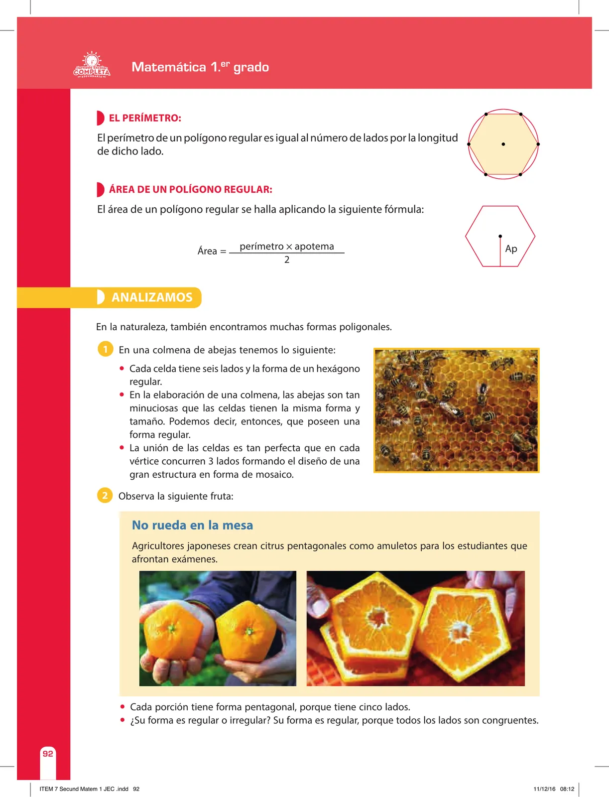 Miniatura página 92 de Matemática 1 : cuaderno de reforzamiento pedagógico - JEC · 2016