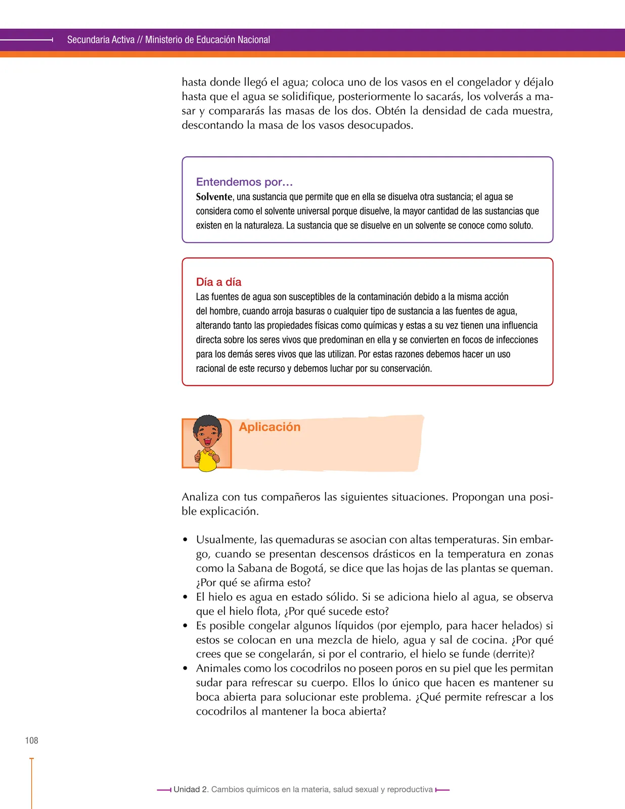 Miniatura página 108 de Ciencias Naturales 8° · Secundaria Activa