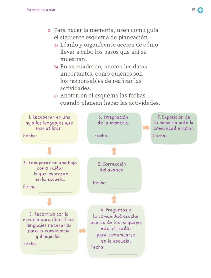 Página 20 de Proyectos Escolares. Libro de Educación Primaria Grado 1° Ciclo Escolar 2025 - 2026