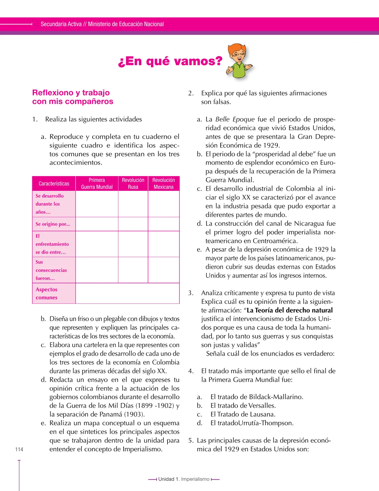 Miniatura página 114 de Ciencias Sociales 9° · Secundaria Activa